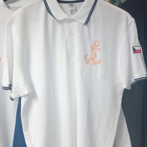 Anchor Embroidery Back Print Tee main image 1