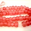 48 Recycled Java Glass Beads - Fuchsia Pink Sea Glass Beads ...