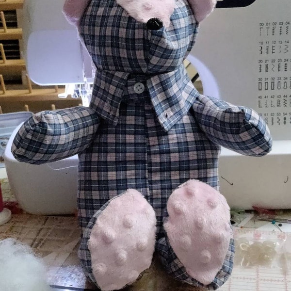 MINI Memory Bear Pattern 8 noelle Bear With VIDEO Tutorial Teddy Bear ...