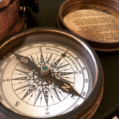 The Dream Chaser Compass In Wooden Box, Gifts For Son