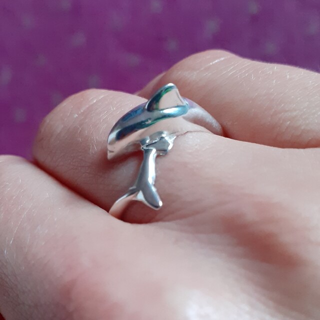 Dolphin Ring, Dolphin Silver Ring, Ring for Her, Women