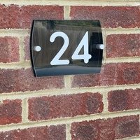 House Number 2 ARIAL Door Numbers In 3 Sizes 15 20 25cm