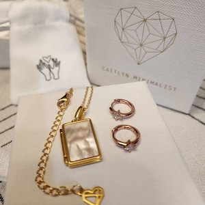 Pearl Locket Necklace by Caitlyn Minimalist Silver Locket Pendant for ...
