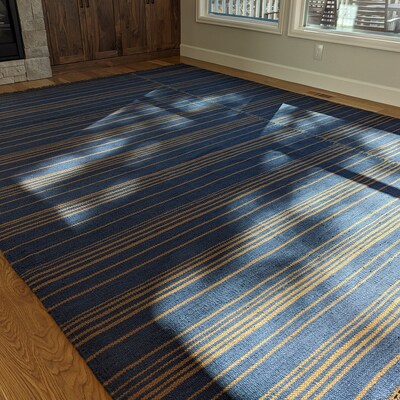 Inspired Ivory D.brown Boho Handmade Ribbed Rug Beni Ourain ...