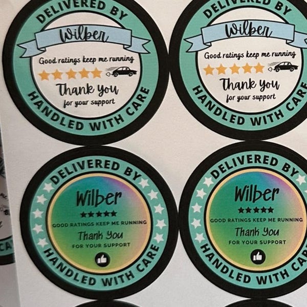 Uber Eats Delivery Stickers for Gig Workers. Custom Personalized Uber ...