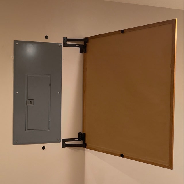 HiddenHinge - UNDETECTABLE Designed for Easily mounting a Picture Frame  Over a Wall Safe, Access Panel or in-Wall Storage Location. *Picture Frame  Not