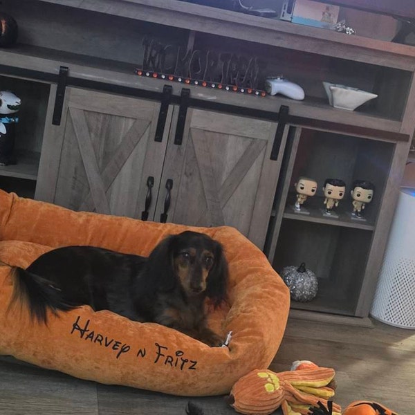 Luxurious Cuddly Bagel Dog Bed for Ultimate Comfort