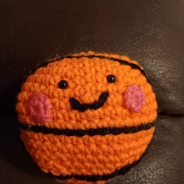 あみぐるみ　ハンドメイド　2パターン　【オレンジ&チーム】 あみぐるみ ハンドメイド 2パターン 【オレンジ&チーム