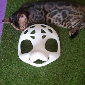 Square Face Rabbit Head Base Furry Fursuit, Bonus Mini Base, PLA 3D ...