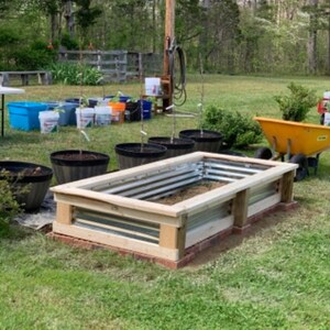 4X8 Raised Garden Bed Plans/Raised Planter Plans/Corrugated | Etsy