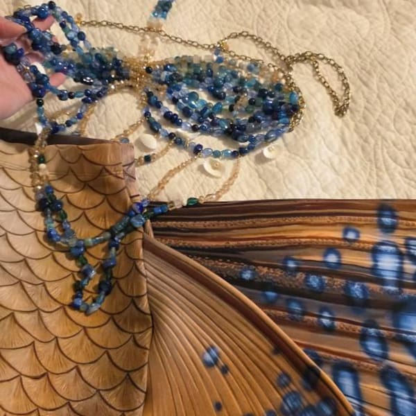 Beaded Pearl Body Chain, Rave Bra, Custom Beaded Top, Pearl Body Chain ...