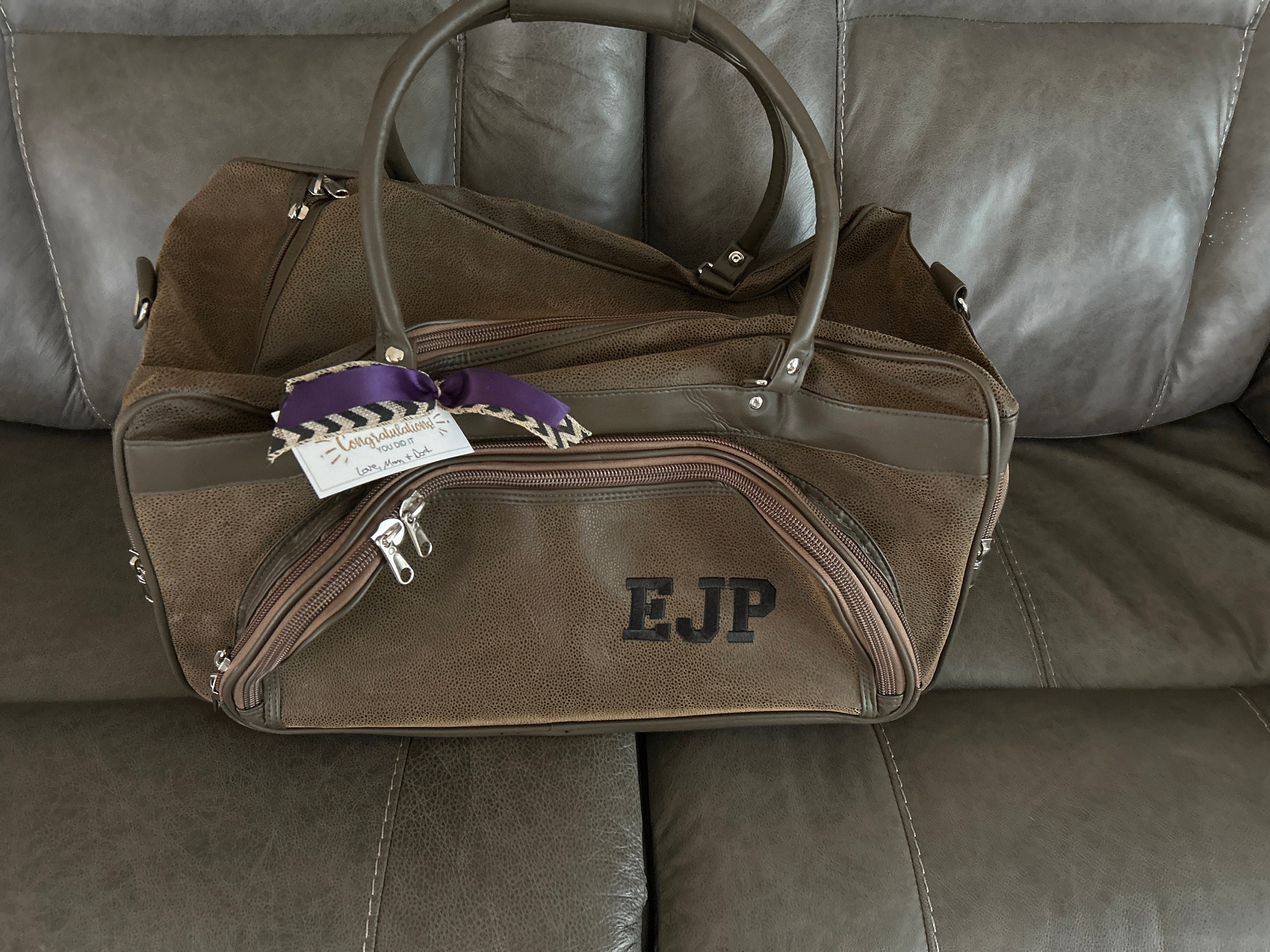 Mens Leather Duffle Bag, Personalized Leather Gym Bag, Weekender Bag, Monogram Duffle Bag, Travel Bag, Crossbody Bag, Carry on bag, Duffel