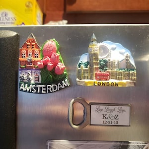 Hong Kong Flesopener Bier 3D Koelkast Magneet Metalen Sterke Souvenir Toeristische Gift Chinese Magneet Hand Made Craft Huis en Keuken Decoratie Brief