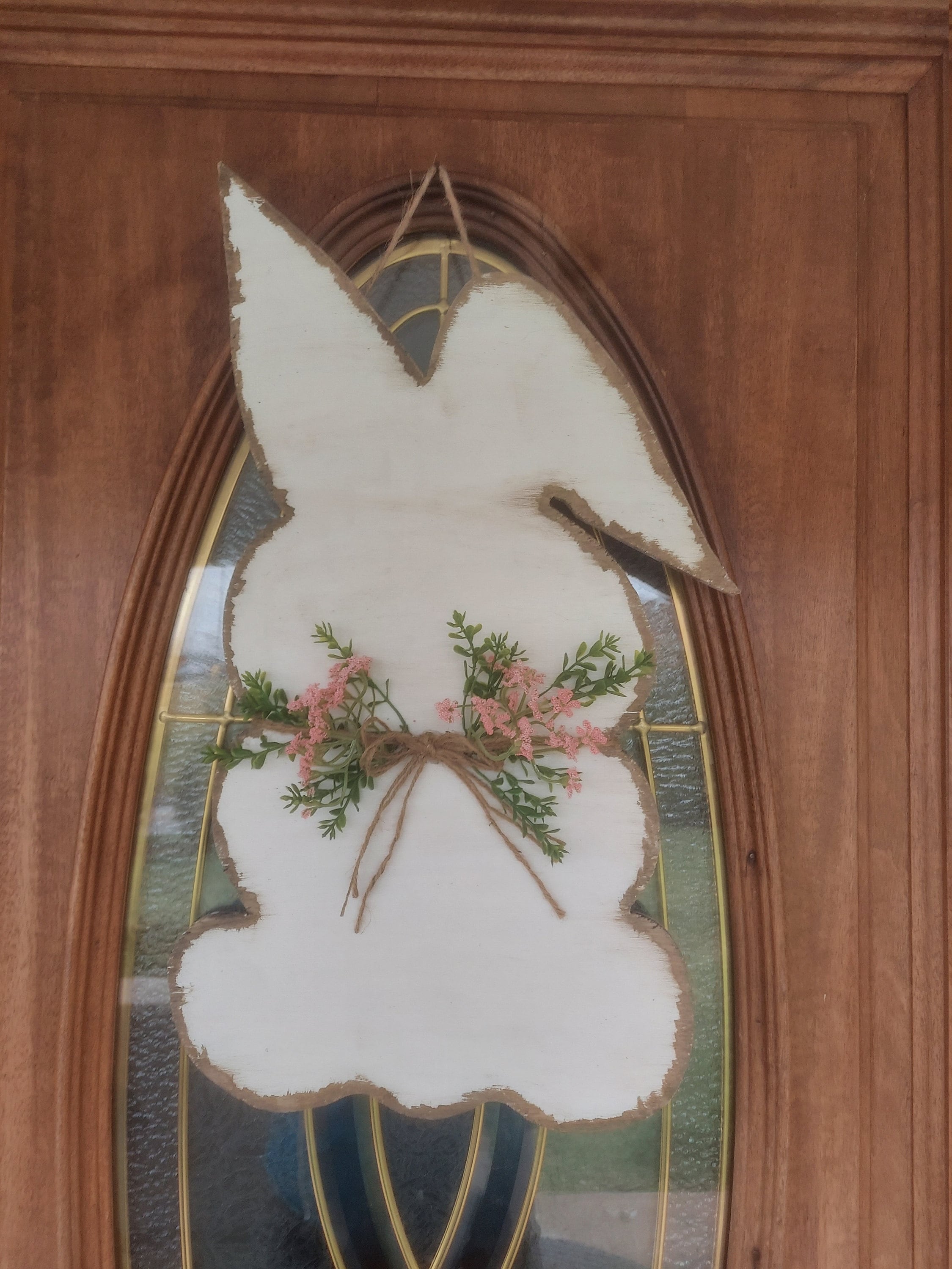 Front Door Decor | Easter Bunny Door Hanger | Easter Decor l Front Door Wreath | Easter Door Sign | Easter Door Hanger | Easter Welcome