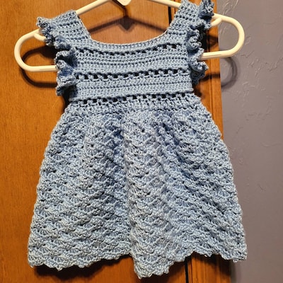 Crochet Dress PATTERN Tuberose Dress sizes up to 8 Years english Only ...