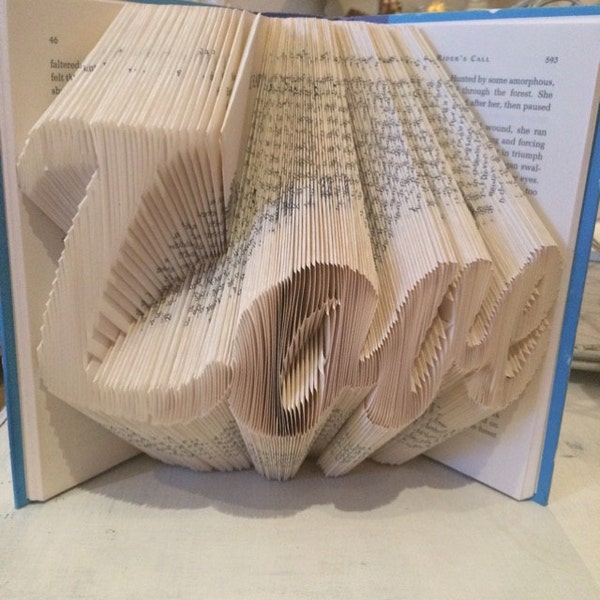 Book Folding Pattern LOVE 273 Folds Tutorial With Simple Pattern Heart ...