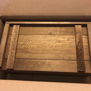 Personalized Wine Box for Weddings Ceremonies and Anniversary - Etsy