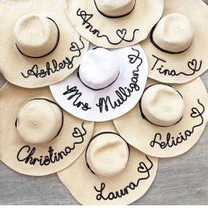 Addio al nubilato/nubilato Cappelli di paglia personalizzati | Etsy Italia