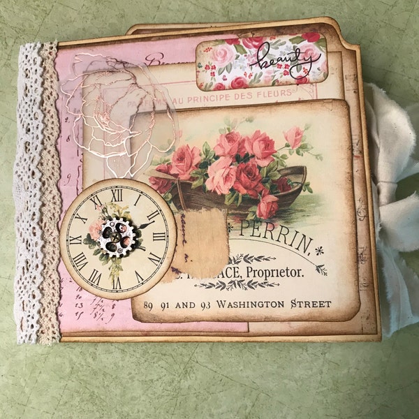 Shabby Pink Ephemera Pack, Junk Journal, Papers, My Porch Prints, Tag ...