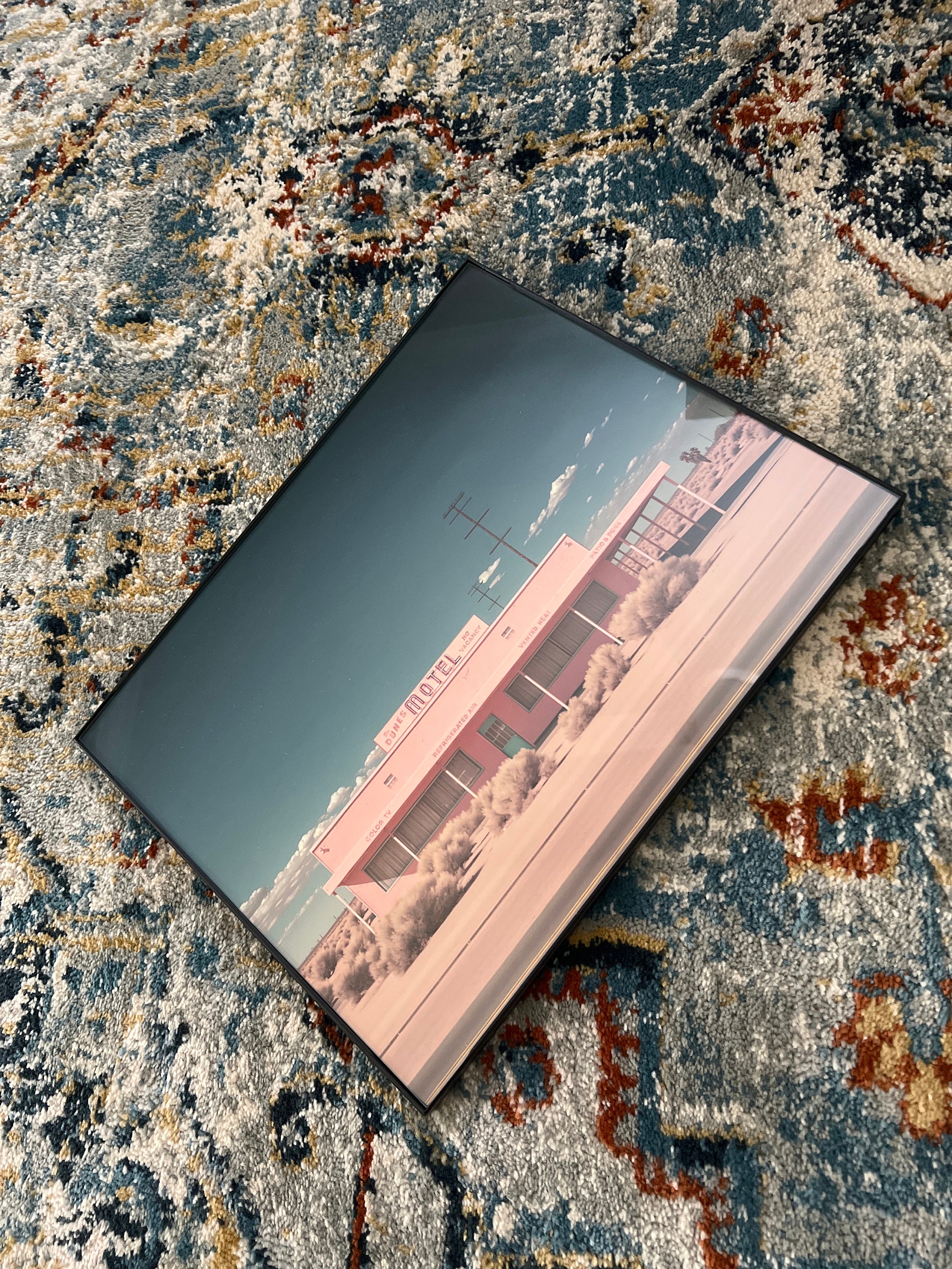 Roadside Remains #3 of 7 - The Motel, Desert Landscape Art, Southwestern Decor, Western Wall Art, Vintage Retro Art Print, Boho Eclectic