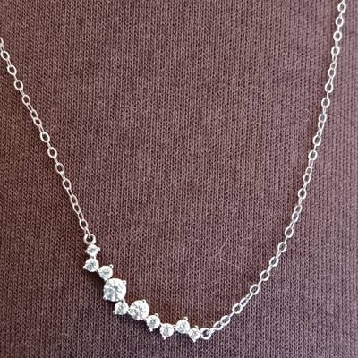 BIG SMILE PEDANT DIAMOND NECKLACE main image 0