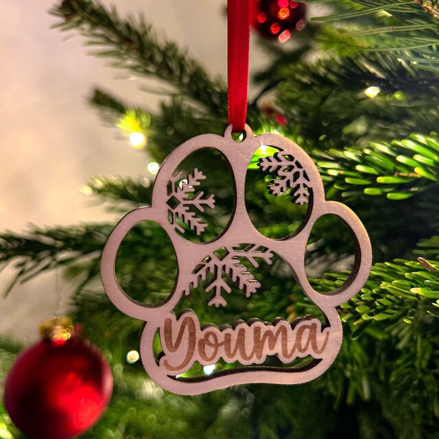 Großer Weihnachtsstrumpf In Knochenform Für Hunde & Katzen – Jute Mit Karierter Schleife, 43 X 25 Cm