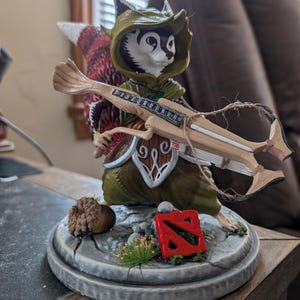 Hoodwink Dota 2 Figurine: Hand-painted Gaming Statue - Etsy Canada