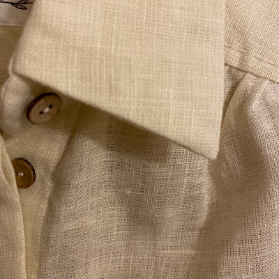 LINEN BLOUSE Victorian Button Classic Collar Linen Shirt - Etsy