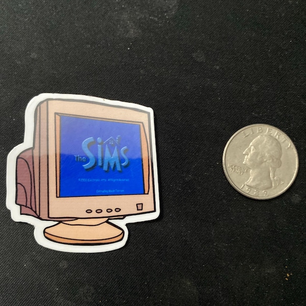 Sims 2 Retro Gamer Sticker, Sims 4, Sims 2, the Sims, Plumbob, Gift for ...