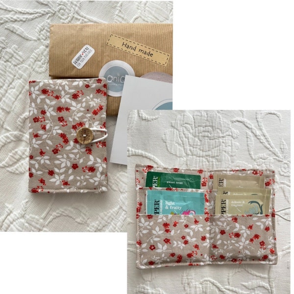 Sewing Pattern Tea Wallet DIY Tutorial - Tea Bag Holder Pdf Instant ...
