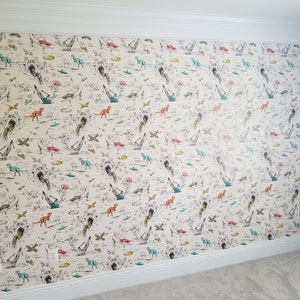 Floral Dogs Wallpaper 8 Patchwork Dogs by Shopcabin | Etsy