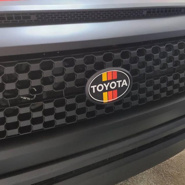 2018-2023 Toyota Tacoma Topographic Front Emblem Vinyl Overlay Decal