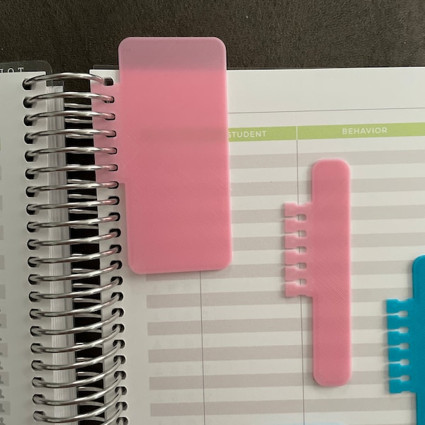 B6 Coiled Planner Bookmark Tabs, Customized for Lights Planner Action ...