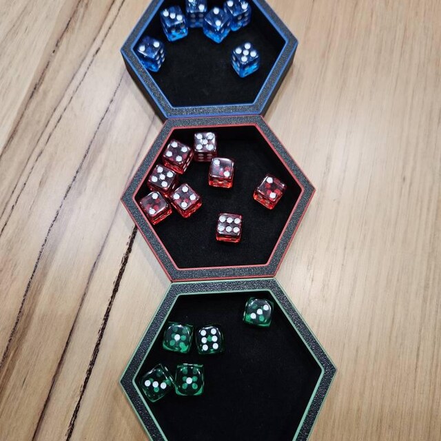 Magnetic Board Game Token Trays - 7 Tray Set - Hexasnap