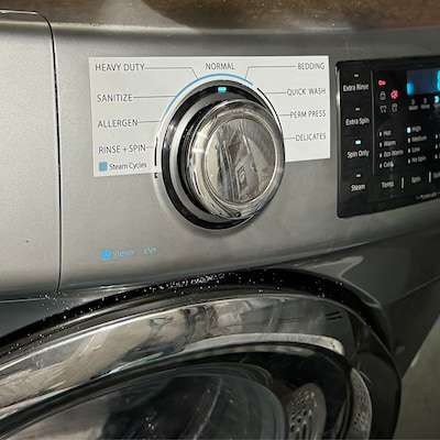 Samsung Model WF45R6100AC Washer Sticker Labels / Decals for Control ...
