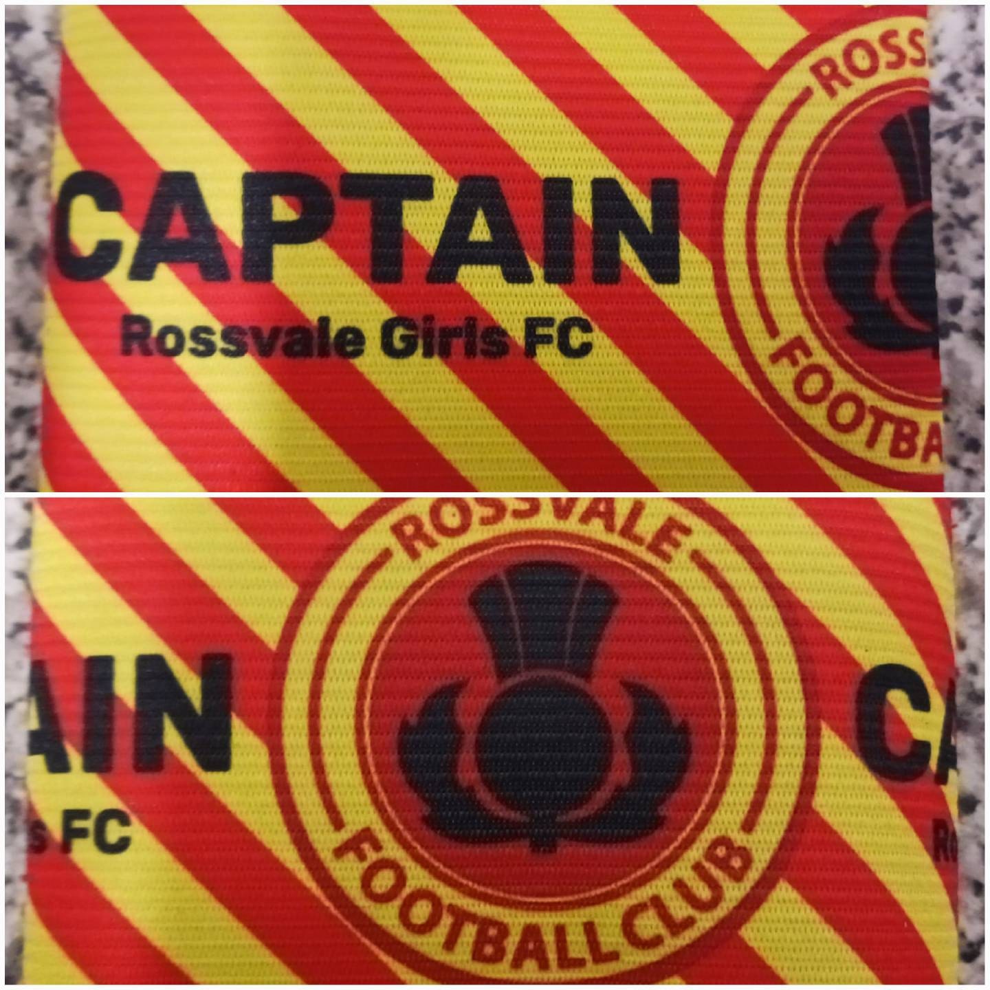 Personalised Captain&#39;s armband| Bespoke armband| Cycling armband| Charity Armband|