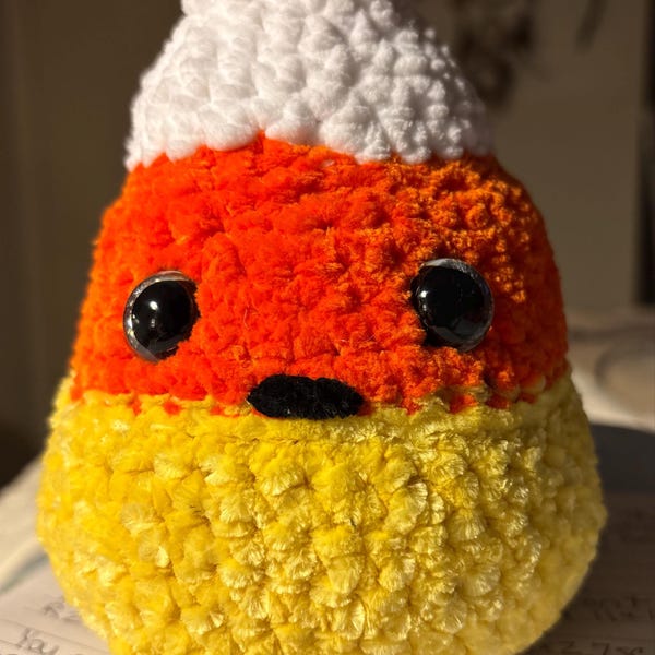 NO SEW Candy Corn Crochet Pattern Plush, Fall, Halloween, Autumn ...
