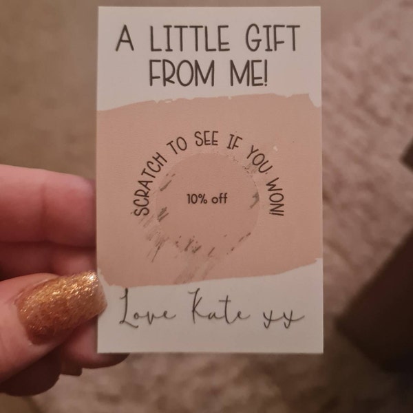 Scratch Cards Fully Custom & Can Be Personalised With Logo, Social ...