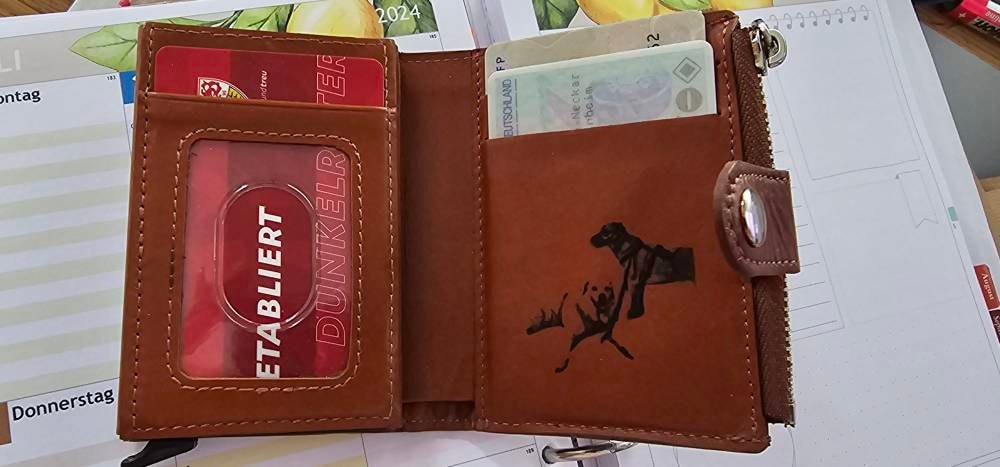 Wallet handmade genuine leather | RFID protection personalized wallet with engraving | small wallet card holder coin pocket gift
