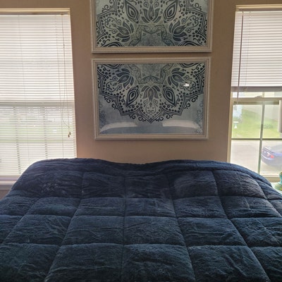 Mandala Wall Art Set of 2 Prints Boho Living Room Bedroom - Etsy