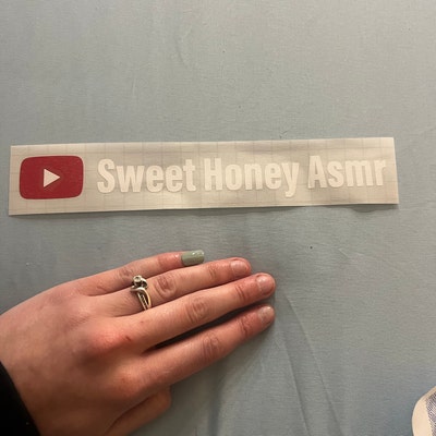 Two Custom Youtube Channel Name Vinyl Stickers - Etsy