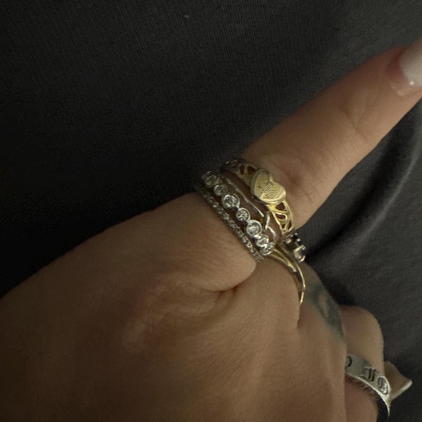 Midi Thin Closed Knot Ring in 14K Gold Fill, Rose, or Sterling Silver ...
