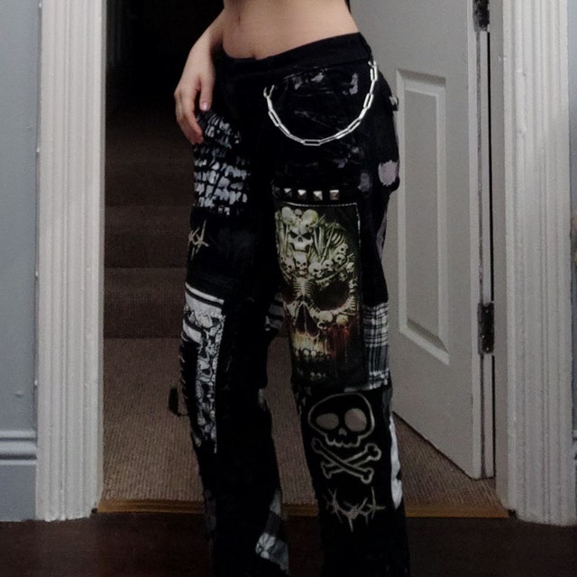 Custom Handmade Skull Punk Grunge Rock Chain Emo Goth Metal Custom Handmade Skull Punk Grunge Rock Chain Emo Goth Metal