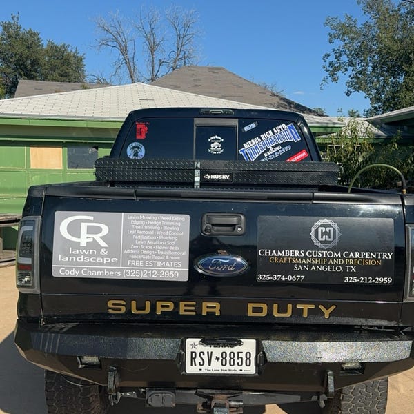2020 Ford Raptor Rear Emblem Reflective Overlay Decal - Vinyl Graphics Sticker