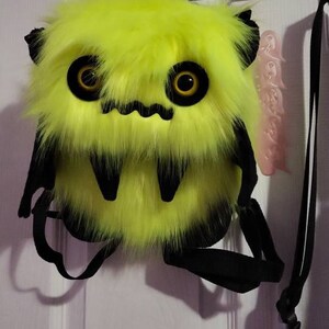 Creepy the Yellow Floof Monster Friend Backpack/messenger Bag