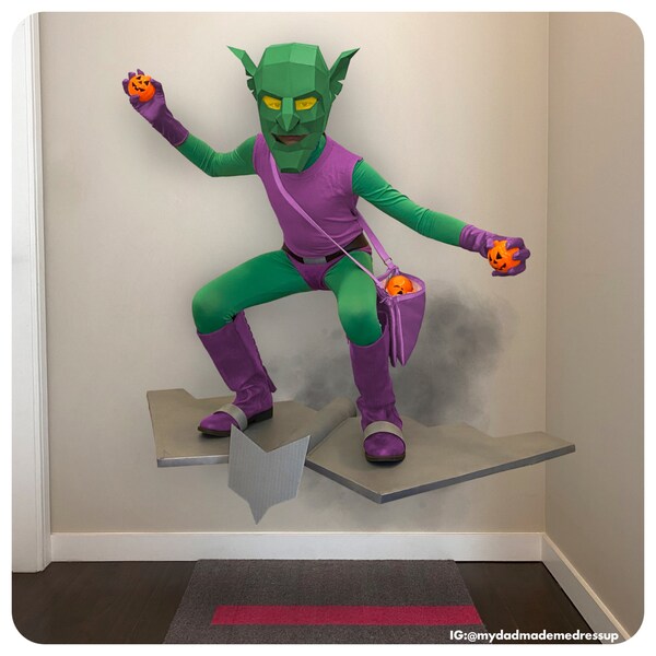Green Goblin Mask | DIY Paper Mask, Printable Template, Papercraft, 3D