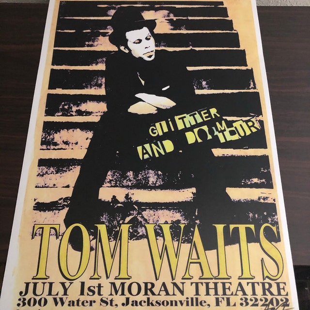 TOM WAITS Rare Signed Numbered Gig Poster by Adam Turkel