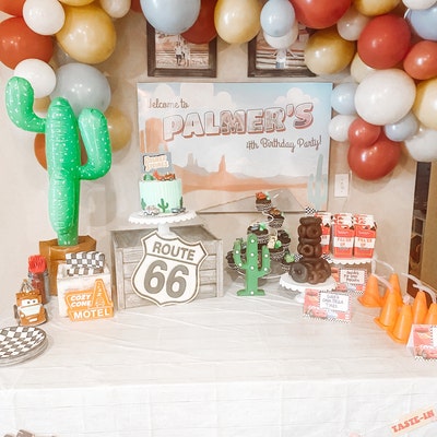 Personalized Radiator Springs Vintage Cars Birthday Party Printables ...