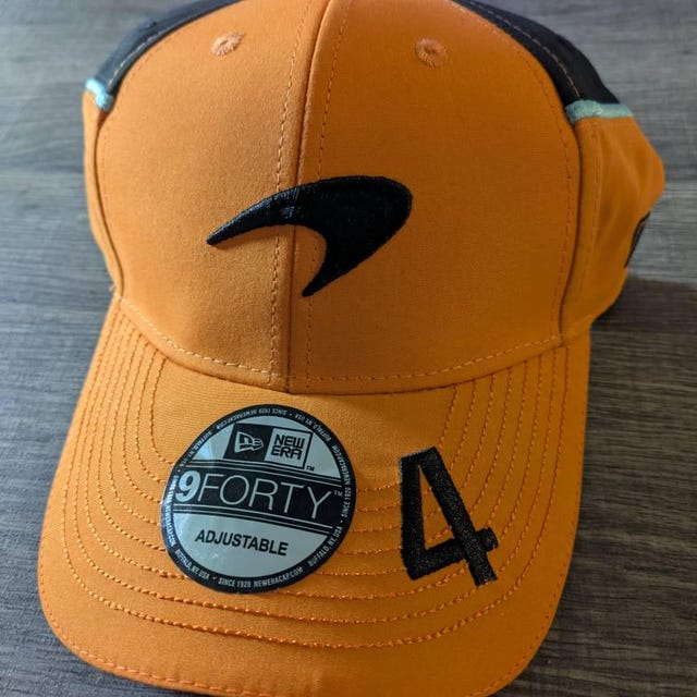 New Era 9FORTY McLaren Racing Cap - Adjustable Snapback In Team Orange Color