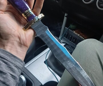 Hand forged Thorfinn dagger, Anime Vinland Saga Hunting Knife, Birthday gifts for friends buddy, Gifts for anime lovers husband men brother